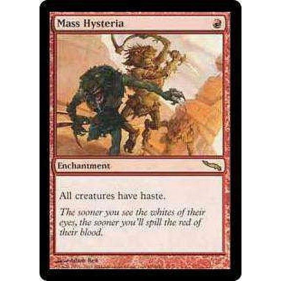MtG Mirrodin Rare Mass Hysteria #99