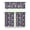 Space, variant on Dark Aesthetic Kitchen Curtains 3-Piece - Celestial Map & Lunar Design Semi-Sheer Rod Pocket Panels for Bathroom/Laundry