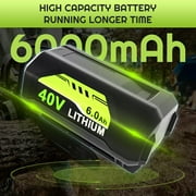 40 Volt 8.0Ah OP40601 Replacement for Ryobi 40V Lithium-ion Battery OP4050 OP4040