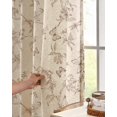 thumbnail image 3 of Cortinas Jinchan de lino floral, 213 x 213 cm, estampado de mariposas, color topo, 3 of 8