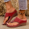 thumbnail image 2 of YLYL Orthopedic Sandals for Women Flip Flops Comfort Casual Arch Support Open Toe Summer Beach Slippers, 2 of 7