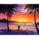 thumbnail image 1 of Pintura de diamante (DE1495) Pareja de playa 5D DIY Mosaico cuadrado Diamantes de imitación 50x70cm FLhrweasw Nuevo, 1 of 1
