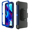 thumbnail image 5 of NIFFPD Moto G Pure Case, Moto G Power 2022 Case with Screen Protector Dual Layer Rugged Shockproof Anti-Drop with Belt-Clip Holster Dark Blue, 5 of 6