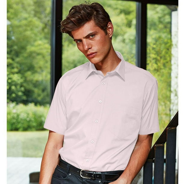 Poplin Mens Short Sleeve Formal Shirts Men's Short Sleeve Poplin Dress Shirt Work Hard Dress Right Poplin Mens Short Sleeve Formal Shirts Men's Short Sleeve Poplin Dress Shirt Work Hard Dress Right