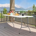 thumbnail image 2 of 6ft Heavy Duty Folding Table, Fold in Half Plastic Table with Handle, Portable Indoor Outdoor Utility Table for Party, Picnic, Camping, BBQ & Kitchen, 2 of 8