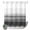 OmbreXF0480, variant on No Hook Shower Curtain with Built-in Rings - Brown White Washable Waterproof Fabric Bathroom Curtains for Hotel,Rentals, Stall 36 X 72 Inch , Abstract Modern Brush Strokes