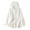 White, variant on Staron Women Hooded Button Down Cotton Linen Curved Hem Flowy Drop Shoulder V Neck Long Sleeve Casual Comfy Vacation Beach Loose Oversized Tops Blouse Shirt, White XXL