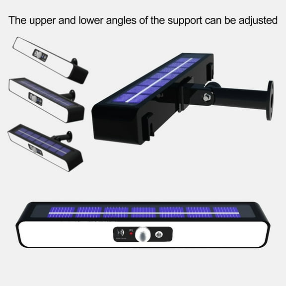 Callipe Wall Mount Solar Light Weatherproof Outdoor Security Light with Motion Sensor 3 Modes Adjustable Angle Solar Porch Light with Bracket for Patio Yard Garage Driveway