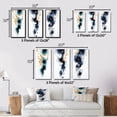 thumbnail image 4 of Designart "Transient Spirit Deep Blue Ink Abstract IV" Abstract Painting Framed Wall Art Set Of 3 - Blue Modern Frame Gallery Set For Office Decor, 4 of 6