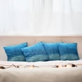 thumbnail image 4 of Ambesonne Ocean Throw Pillow Cover 4 Pack, Underwater Wilderness, 20", Blue Turquoise, 4 of 5