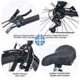 thumbnail image 4 of Beach Cruiser Bike, Men and Women, 18-Inch Steel Frame, 26-Inch Wheels, 7-Speed Twist Shifters, Black, 4 of 6