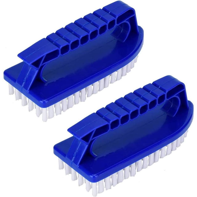 Swimming Pool Corner & Step Cleaner, Rotatable Handle, Fine Bristles For Effective Cleaning, Ergonomic Grip & Multi-Scene Application, 2 Pieces