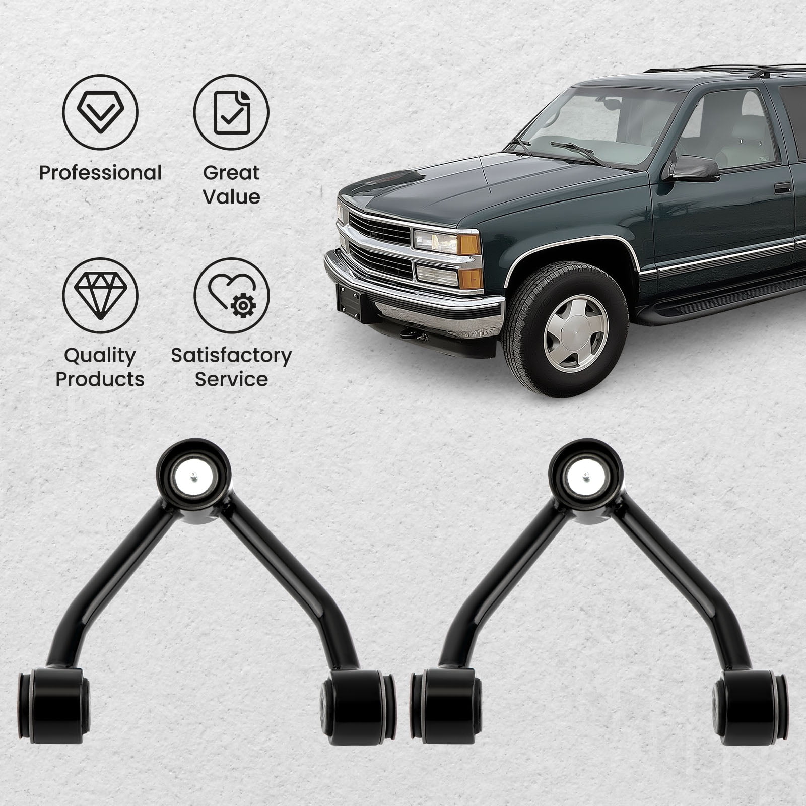 BFO Front Upper Control Arms 2-4" Lift Kit for Chevrolet K1500 Tahoe 1988 1989-1998