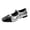 Silver, variant on HomeDM Womens Flats Mary Jane Closed Square Toe Buckle Strap Slip On Dress Shoes for Wedding Party Work, Silver Size 6