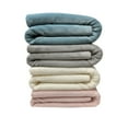 thumbnail image 6 of American Blanket Company Luster Loft Fold-over Infant Blanket Softest Blue 30in x 40in Unisex, 6 of 7