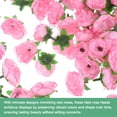 thumbnail image 2 of Uxcell 50 Paquete Cabezas de Rosas Artificiales 1.2'' Pequeñas Cabezas de Rosa de Seda Falsa para Decoraciones de Ramo de Boda Fiesta Rosa, 2 of 7