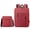Wine Red, variant on AMZER Men Travel Portable Backpacks + Shoulder Bags Set Student School Bag Waterproof Computer Bag