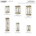 thumbnail image 2 of Livex Lighting Hopewell Outdoor Wall Lantern in Antique Brass, 2 of 9