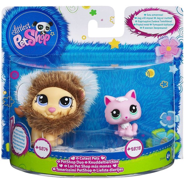 Littlest Pet Shop Cutest Pets Lion Kitten Figures 2 Pack Walmart Com Walmart Com