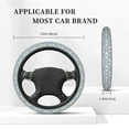 thumbnail image 4 of Disketp Funny Cute Healthy Teeth Elastic Microfiber Steering Wheel Cover for Truck,SUV,Cars,Universal 15 inch,Anti-Slip, 4 of 6