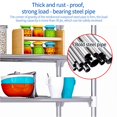 thumbnail image 4 of Bewildely Estante de almacenamiento grande, estante de Metal de pie, práctico soporte de baño, impermeable, estante multifuncional de 3 capas Almacenamiento y organización del hogar, 4 of 6