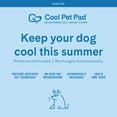 thumbnail image 2 of The Green Pet Shop Dog Cooling Mat, Extra Large - Pressure Activated Pet Cooling Mat For Dogs and Cats, For XL Sized Pets (80 Plus Lb.) - Non-Toxic Gel Dog Cooling Pad, No Water Needed - Sage Grey, 2 of 9