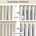 thumbnail image 3 of Cortinas Vision Home de lino natural plisado, totalmente opaco, mezclado, 240 x 240 cm, 3 of 9