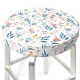 thumbnail image 3 of Kdxio Tulips Flowers Print Stool Covers Round,Stretch Round Bar Stool Covers Washable Bar Stool Cushion Slipcover for 12-15 Inch Chair, 3 of 7