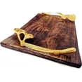 thumbnail image 4 of Nagina International Leaf Styled Handcrafted Premium Natural Mango Wood Dinner Serving Kitchen Trays | Restaurant's Decor Wooden Platters, 4 of 8