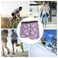 thumbnail image 4 of Yiaed Purple Butterflies Floral Print Men's Soft Cotton Boxer Shorts Breathable Boxers Underwear Moisture-Wicking Underwear Stretch Boxer Briefs for Man-Small, 4 of 5