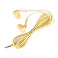 thumbnail image 3 of Auricular deportivo con cable de 3,5 mm universal HiFi Music Bass Earbud con micrófono amarillo, 3 of 5