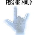 thumbnail image 2 of I Love You Sign Language Freshie Silicone Mold 5 x 4.5 x 0.8 inches ASL Heart for Scented Aroma Beads Supplies Resin, Car Candles, Soap Oven Safe Bake Heat Resistant to 400 F, 2 of 6