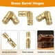 thumbnail image 4 of 50Pcs Bisagras de Barril Invisibles, 4x15mm Bisagra Oculta de Latón para Cajas de Joyería, Cajas de Música, Oro, 4 of 6