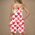 thumbnail image 5 of Zpanxa Girls Shorts Polyester Spandex Print Pattern Sleeveless Overalls with Pockets 11-12 Years, 5 of 5