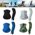 thumbnail image 2 of XINYUAN Balaclava Face Mask+Arm Fishing Sleeve Neck Gaiter Breathable Scarf Cover U9L4, 2 of 8