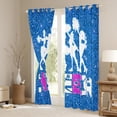 thumbnail image 3 of Homewish Girly Dreamy Dance Black Out Curtains,Bling Blue Glitter Curtains Pack of 2 (42x63 Each),Cheer Team Bedroom Curtains,Super Cozy Room Decor, 3 of 6