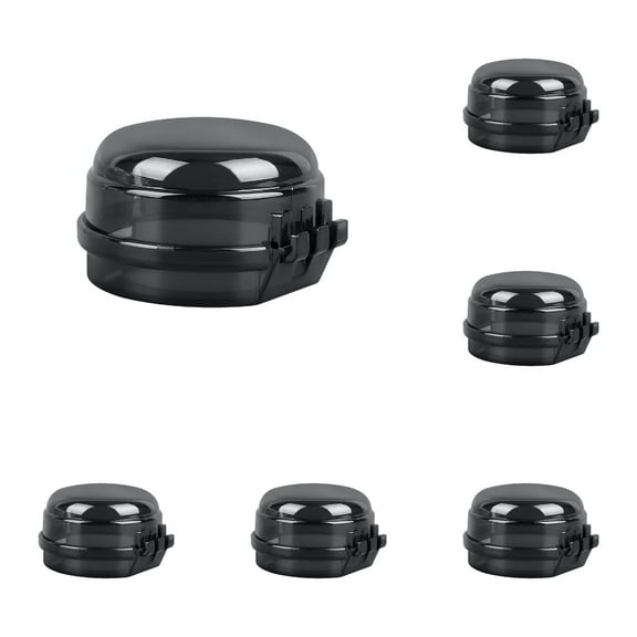 2025 New Stove Knob Covers for Child Safety, Universal Size Gas Stove Knob Covers, Heat-Resistant Baby Proof Stove Knob Covers, Dual-Key Oven Knob Covers for Child Safety and Pet (Black)