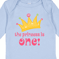 thumbnail image 4 of Inktastic Cute Princess is One 1st Birthday Girls Long Sleeve Baby Bodysuit, 4 of 5