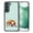 English Bulldog Dog Lying Down Looking Up, variant on WIRESTER Shockproof Soft Rubber Cover Case for Samsung Galaxy S22 6.1" 2022, Schnauzer Dog Butt Looking Back On Light Blue Background
