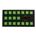 thumbnail image 1 of Ensemble de 18 touches en caoutchouc Tai-Hao Texture Diamant Compatible avec Cherry MX et Claviers Mécaniques Comprend Outil d’Extraction, Verte Neon, 1 of 1
