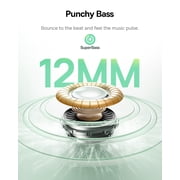 Baseus Bass EP10 NC Bluetooth Wireless Earbuds,43dB Hybrid Active Noise Cancelling, 12mm Super-Bass Drivers, 41H Playtime, 4-Mic AI Clear Calls, IP55, Black
