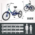 thumbnail image 5 of Lilypelle Folding Tricycle for Adult , 20/24/26in Wheel 7-Speed Unisex Three Wheel Cruiser Bike, 5 of 8