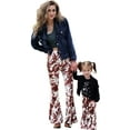 thumbnail image 4 of Daisy Del Sol Little Girls Boho Bell Bottom Stretch Legging Flared Soft Yoga Pants Toddler Childrens Kids 2T-5T, 4 of 7