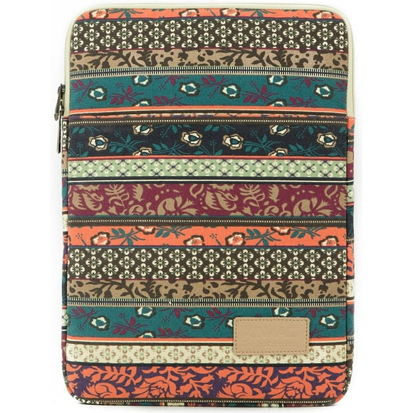 Kinmac New Bohemian Pattern Vertical Waterproof Laptop Sleeve with Pocket for 13.3 inch-13.5 inch Laptop and Old