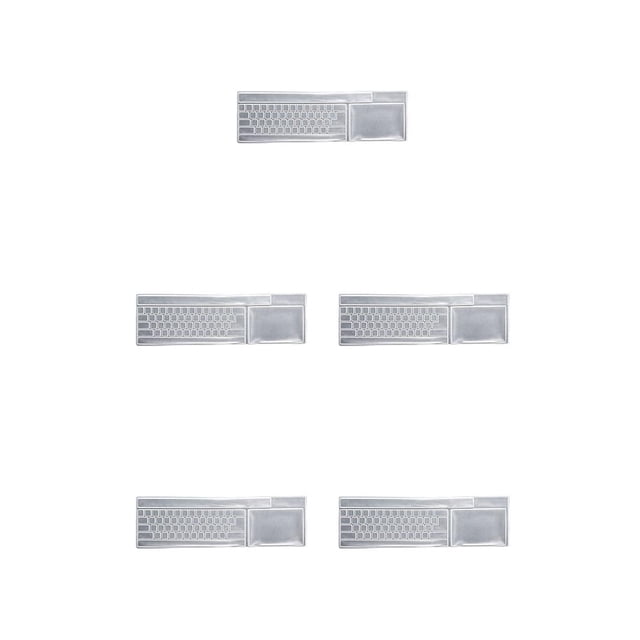 Transemion Universal Keyboard Cover Silicone Desktop Computer Keyboard Film 108 keys Laptop Keyboard Cover Skin 5Set