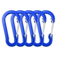 thumbnail image 1 of Mosquetón Clips de carabiner de 5 paquetes Mini Aleación de Aluminio Claves de Carabiner Clip D Anillos para acampar Senderismo Pesca Mochila, 1 of 5