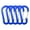 Blue, variant on Carabiner Clips Mini Aluminum Alloy S-Shaped Keychain Carabiners Accessory D Rings for Camping Hiking Fishing Backpacking Everyday Use - Black, 5 Pack (Not for Climbing, 3.94 in / 10 cm)