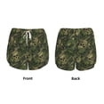 thumbnail image 6 of Goofa Green Camouflage Skull Printed Women 2 in 1 Running Shorts,Quick Dry Athletic Workout Shorts,High Waisted Athletic Shorts with Liner Pockets-XX-Large, 6 of 9
