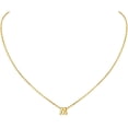 thumbnail image 1 of Cadena de letras de plata 925, collar de platino de la A a la Z/18k con colgante de letra con joyero para mujeres y niñas, 1 of 5
