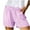 Pink, variant on Summer Linen Shorts Short Oversized for Women Green Leisure Solid Color Weekend Women's Spring Cotton Li Nen With Split Pocket Casual Pants XL